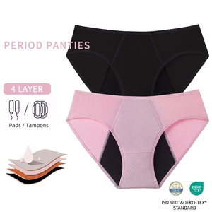 Culotte menstruelle 9199 à quatre <span class=keywords><strong>couches</strong></span> anti-fuite pour flux abondant, en modal Oekotex, pour femmes - Product Image 1