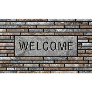 Custom Printed <b>Outdoor</b> Flocked Recycled Crumb Rubber Polyester Nylon Welcome Door <b>Mats</b> - Product Image 5