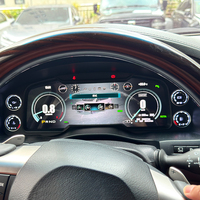 ZWNAV 12.3 Inch Panel Instrumen Digital Mobil untuk Lexus LX570 2016-2021 LCD Speedometer Tachometer Retrofit Upgrade
