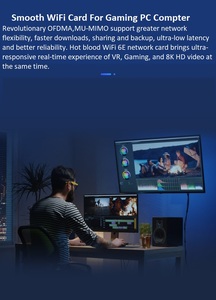New PCIe Network Card Wireless Adapter Ethernet Wifi Blue Tooth PCI for Desktop <b>Computer</b> Wirless WiFi Pcie Card - Product Image 4