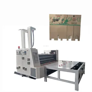 ZHENHUA YSF-C mesin pemotong Die Rotari Slot Printer Flexo bergelombang mesin cetak karton Semi otomatis