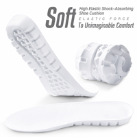 Semelles de soutien de la voûte plantaire pour chaussures de sport, en PU, super douces, confortables, écologiques, durables, pour la course à pied, absorption des chocs, unisexe