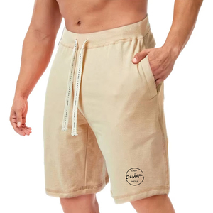 Pantaloncini Boxer da uomo larghi estivi Casual da cinque medio da spiaggia di grandi dimensioni con coulisse sportivi semplici pantaloni pantaloncini da uomo - Product Image 3
