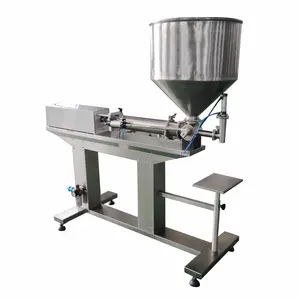 Food Seasoning Chemical Production Line Use Large Hopper Rotary Paste Piston Filling Machine