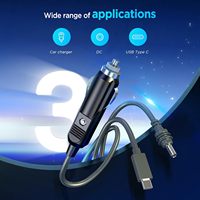 Para Starlink Mini 3 en 1 Cable de alimentación de CC 2M 3M 5M resistente al agua enchufe de encendedor de cigarrillos DC macho Cable de entrada a Cable de alimentación de CC