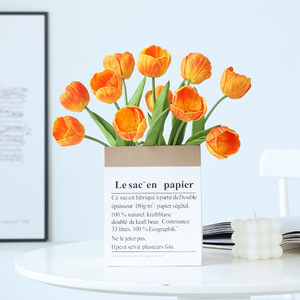 Tulipanes Artificiales de PU, Color Rosa Claro, Alta Simulación, Decoración para el Hogar, Accesorios para Bodas, Ramo de Primavera, Venta al por Mayor de Fábrica - Product Image 4
