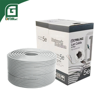 Cable de Red GETEKnet LAN UTP SFTP FTP F/UTP para Interiores y Exteriores CAT5e CAT6 100% Cobre 305M 1000FT 4 Pares CAT 5e 6