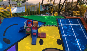 Pavimentazione in gomma Wet Pour in gomma all'aperto parco giochi <span class=keywords><strong>pavimenti</strong></span> in gomma EPDM granuli - Product Image 5