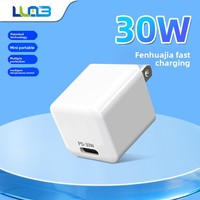 Cargador de teléfono móvil USB tipo C PD de 30W, adaptador de corriente CG01 de carga rápida para móvil, cargador de pared de carga rápida.