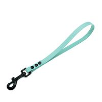 Correa de lujo Muker con remaches de 12'' para perros, personalizada, ecológica, impermeable, de PVC, sólida, para las cuatro estaciones, con mango de control y entrenamiento.