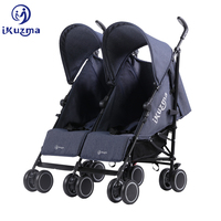Poussette Triple pour bébés, pliable ikuzumaka, 3 nourrissons