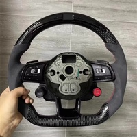 Volant en cuir en fibre de carbone LED personnalisé pour Volkswagen GTI MK7.5 Jetta Passat Golf Scirocco Polo Touareg Accessoires de voiture