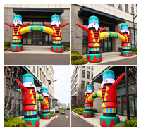 Arche gonflable de Noël OEM/ODM étanche, durable et facile à installer, décorations de Noël gonflables