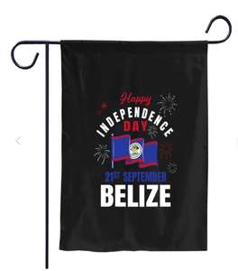 Drapeau de jardin extérieur Belize It's in My DNA, drôle et décoratif - Décoration de jardin festive pour la maison, 12x18 pouces - Product Image 3