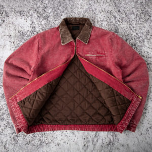 Custom Men's Heavyweight Canvas Work <strong>Jacket</strong> Winter Streetwear with Vintage <strong>Carpenter</strong> Style Lined for Casual Wear - Product Image 3
