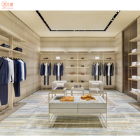 Boutique Vitrine de vêtements haut de gamme Personnalisation de vêtements de luxe Affichage en verre Haute Couture