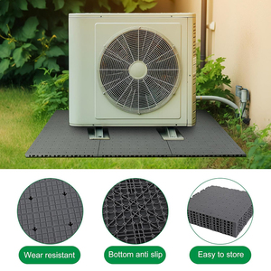 แผ่นรองรับแรงกระแทกสำหรับงานหนัก YOD PP 32*32 36*36 สำหรับอุปกรณ์ HVAC แผ่นรองฐานเครื่องปรับอากาศแบบแยกส่วนขนาดเล็ก แผ่นรองฐานคอนเดนเซอร์แอร์ - Product Image 3