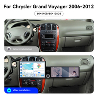 Écran ZWNAV 13,1" + 12,3" pour Chrysler Grand Voyager 2006-2012, Android 15, CarPlay sans fil, DSP, GPS, autoradio stéréo, 4G WiFi, OEM