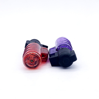 Briquet torche à jet de flamme rechargeable, petit et fin, coupe-vent, pour cuisine, rechargeable au gaz butane, briquet à flamme de jet, pistolet à flamme