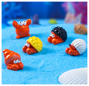 ตุ๊กตาปูฤาษีทำจากยางเรซินน่ารักขนาดเล็ก3D สัตว์ทะเลของเล่นสำหรับเด็กพิพิธภัณฑ์สัตว์น้ำตาบอดกระเป๋าเซอร์ไพรส์ - Product Image 5