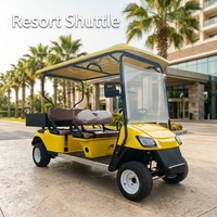 Voiturette de golf électrique à 4 roues avec batterie au lithium, moteur de 3,5 kW et vitesse de 30-50 km/h, couleur et logo personnalisables en option, pour clubs de golf