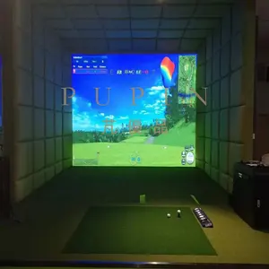 Pupin 96 "X 120" HD, simulador de Golf, pantalla de proyección de impacto