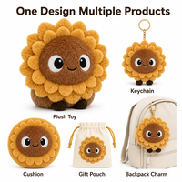 Fabricant OEM/ODM de jouets en peluche personnalisés en forme de tournesol mignon, directement de l'usine, pour marques de distributeurs et commandes en gros