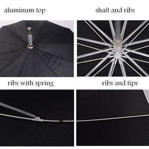 Light Weight Aluminum Durable 12 Ribs Windproof <b>Umbrella</b> - Product Image 5
