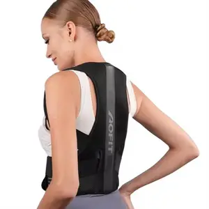 Corrector de postura de cinturón de corrección de soporte de espalda superior ajustable para mujeres y hombres