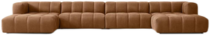 Sofá Seccional Modular de Cuero <span class=keywords><strong>Dario</strong></span> de HDC Designer Living Room, Estilo Mid-Century, para el Hogar, Centro Comercial, Apartamento o Club - Product Image 4