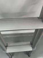 Échelle de camping pliable en alliage d'aluminium avec crochet d'intérieur pour camping-cars, motorhomes et fourgonnettes de camping