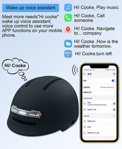 <span class=keywords><strong>Casco</strong></span> Inteligente IA BT <span class=keywords><strong>para</strong></span> Desplazamientos Urbanos con Altavoz, Auriculares y Luz de Señal de Giro <span class=keywords><strong>para</strong></span> Bicicleta, Monopatín y <span class=keywords><strong>Patinete</strong></span> Eléctrico - Product Image 3