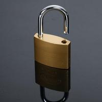 Cadenas miniature à clé de sécurité haut de gamme, bon marché, étanche, en acier inoxydable plaqué laiton