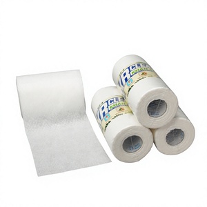 Rouleau d'essuie-tout de cuisine multi-plis en pâte de bois vierge 2 plis, durable, sans peluches, écologique, doux, absorbant, jetable pour restaurant - Product Image 1