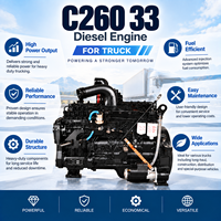 Moteur diesel turbocompressé Cums C260 33 260HP à lubrification forcée pour camion à benne basculante, transport de matériaux de construction
