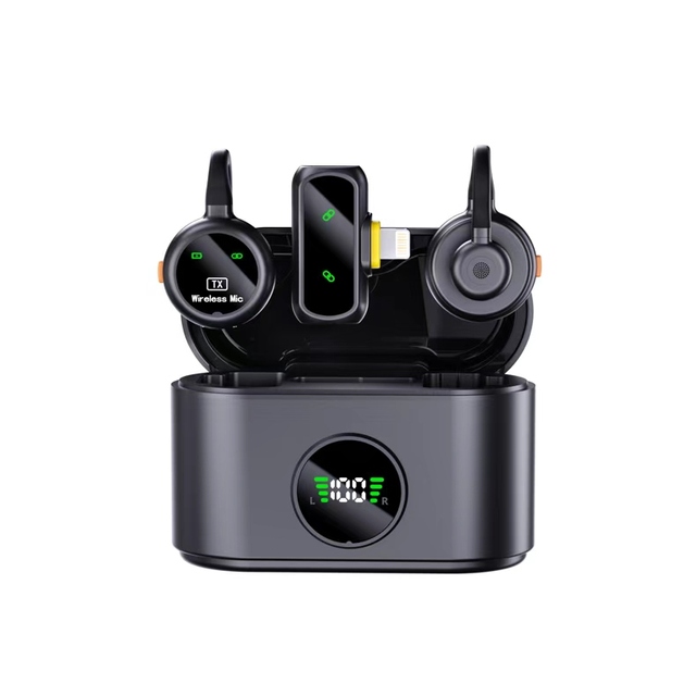 Latest QY90 Wireless Lavalier Microphone Type C Hands-Free Reporting for Phone Interviews Street Walks Lapel Microphone