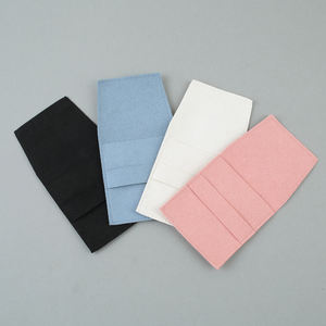 Pochette à bijoux carrée moderne en microfibre anti-poussière 7x7cm, multicolore, avec logo personnalisé, pour rangement de colliers et bagues – Grande Vente - Product Image 1