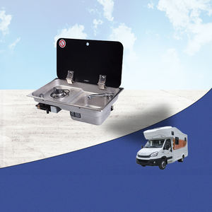 Caravan speciale fornello a Gas monouso a doppio pezzo con coperchio e lavello - Product Image 6