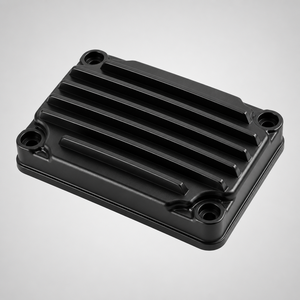 Couvre-culbuteur de moteur en alliage d'aluminium 6061 anodisé noir, usiné CNC 4 axes par <span class=keywords><strong>Billet</strong></span> Craft, étanchéité de précision - Product Image 1