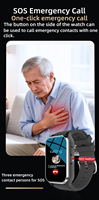 Montre connectée GPS S10 pour seniors avec carte SIM 4G, détection de chute, clôture électronique, appel d'urgence SOS, suivi de santé