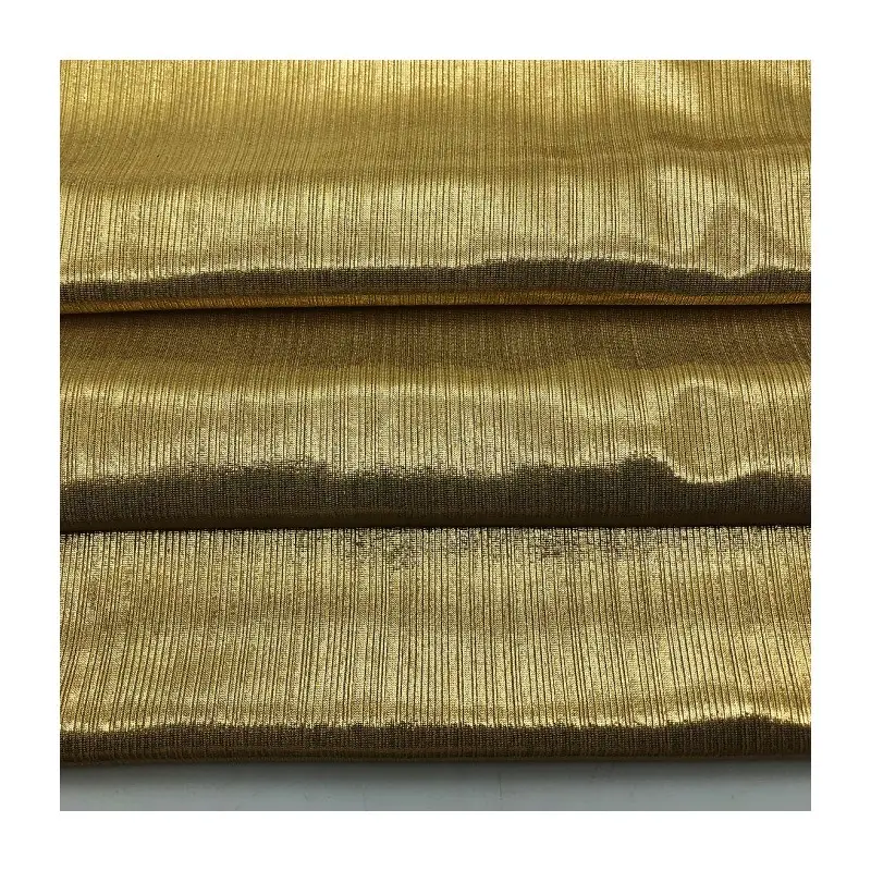 Kaliteli bronzlaşmaya örme kumaş 185gsm 95% polyester 5% spandex ananas folyo baskı jersey kumaş giysiler için