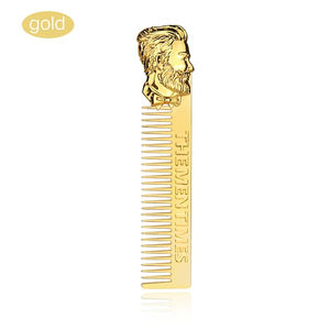 Peigne professionnel vintage pour moustache et barbe - Peigne à dents larges pour hommes pour les coiffures pompadour, undercut et slick back - Product Image 6