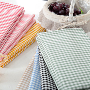 Small Checkered Woven <strong>Fabric</strong> Soft Brushed Twill 100% <strong>Cotton</strong> <strong>Fabric</strong> for Fashion DIY Shirts Dresses &amp; Tablecloths - Product Image 3
