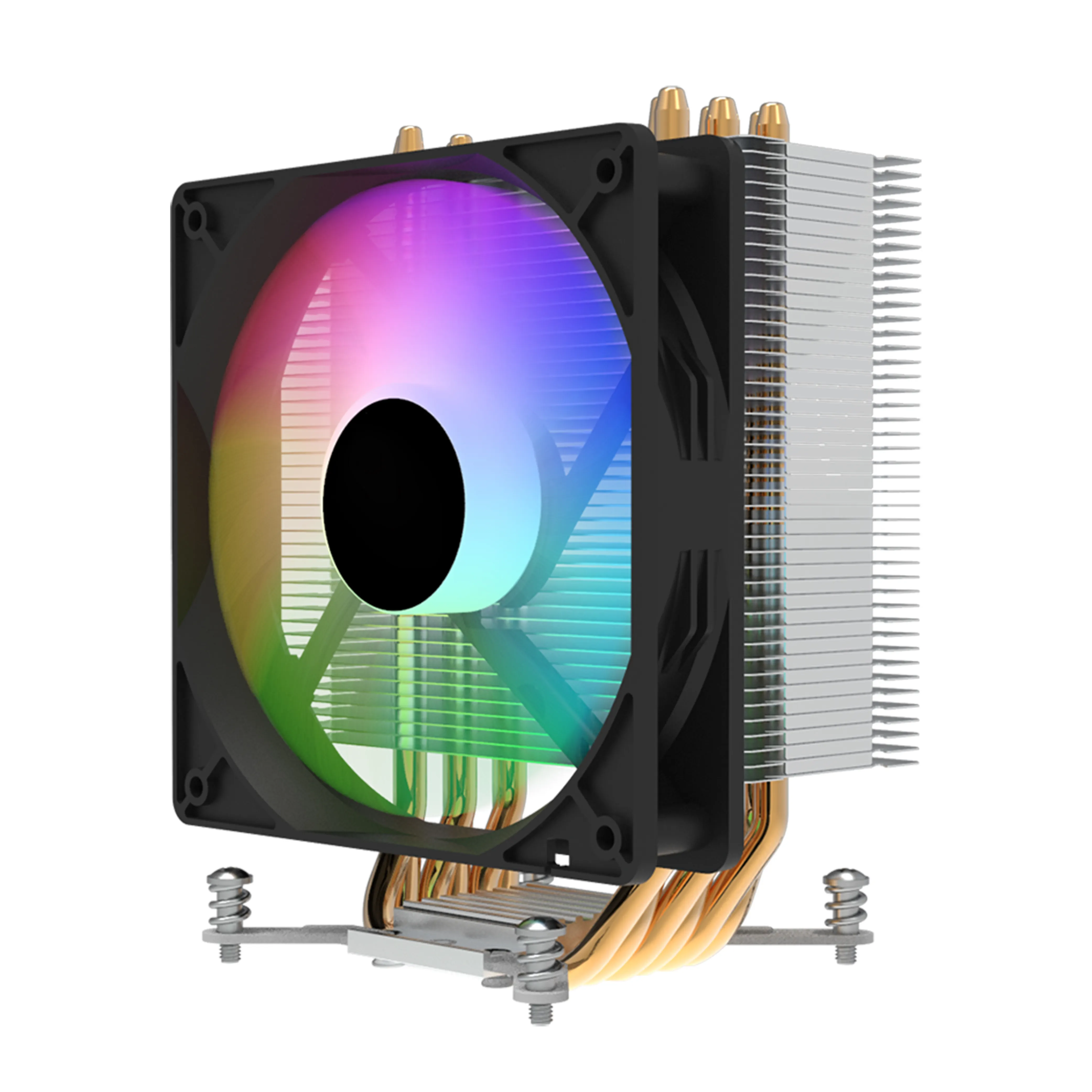 Radiador de tubo de cobre puro PWM RGB A400S 4PIN 120mm PC CPU Cooler Ventilador para Gaming I5 I7 LGA1700 1200 115x para Capas de Computador