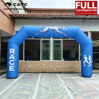 Arche de course gonflable personnalisée CATC avec souffleur intégré |   Arche de départ et d'arrivée pour marathon |   Personnalisation complète |   OEM & ODM