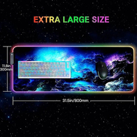 Usine directe en gros RGB LED éclairage tapis de souris de jeu 15W charge sans fil tapis de souris rougeoyant pour PC ordinateur Gamers Stock