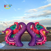 Décorations de scène de concert grande scène de poulpe gonflable pour accessoires d'affichage d'exposition