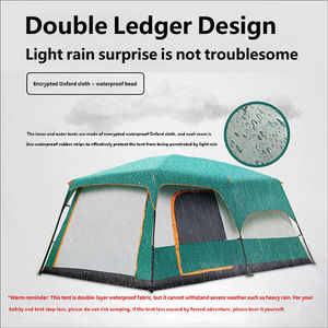 Tente de camping automatique instantanée pliable pour 8 à 12 personnes, imperméable, pour le camping, la randonnée et la plage - Product Image 4