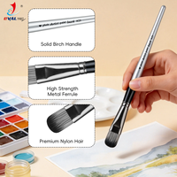 Fabricants professionnels de fournitures artistiques, ensemble de 30 pinceaux en nylon pour artistes, pour peinture acrylique, aquarelle et huile