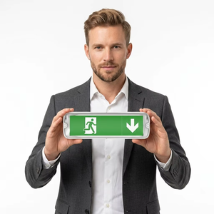 Lumière d'urgence LED personnalisée en promotion, haute luminosité, pour situations d'urgence, éclairage automatique de sécurité incendie, type panneau, CE <span class=keywords><strong>CB</strong></span> - Product Image 2